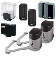 Комплект приводов Nice HOPPBDKCE рычажная автоматика для распашных ворот со створками шириной до 2,4 метров и массой до 250 кг каждая створка