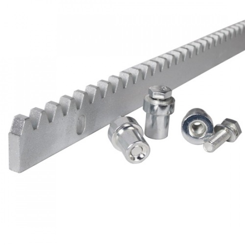 Рейка зубчатая оцинкованная для откатных ворот Alutech ROA8 - 5 метров, толщина 8мм