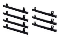 Зубчатая рейка Nice ROA6 нейлоновая. Комплект 7 метров. M4 25x20x1000мм пластиковая с металлической вставкой