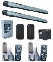 Комплект приводов Nice TO5016PPLA16BDKLT для распашных ворот со створками шириной до 5 м и массой 1000 кг.