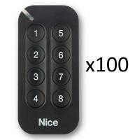 MYGO8KIT100 NICE Комплект пультов для ворот и шлагбаума восьми-кнопочный, 100 шт.