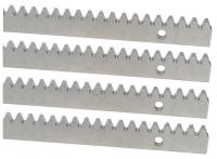 Рейка зубчатая оцинкованная для откатных ворот Alutech ROA8 - 4 метра, толщина 8мм