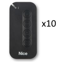 MYGO4BDKIT10 Комплект пультов для ворот и шлагбаума Nice четырех кнопочных с обратной связью, 10 шт.