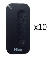 MYGO4KIT10 NICE Комплект пультов для ворот и шлагбаума четырех кнопочный, 10 шт.
