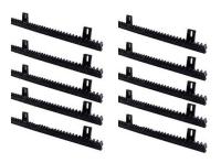 Зубчатая рейка Nice ROA6KIT10 нейлоновая. Комплект 10 метров. M4 25x20x1000мм пластиковая с металлической вставкой