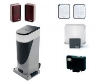 Комплект привода SLH400BDKCE для откатных ворот массой до 400 кг. приемник, фотодатчики, сигнальная лампа, пульты 2шт.