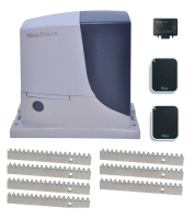 Комплект автоматики для откатных NICE RB600BDKIT-ROA87 ROBUS600 для ворот весом до 600кг с двумя пультами, радиоприемником и зубчатой рейкой 7 метров