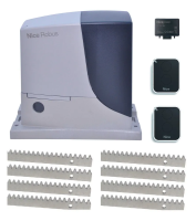 Комплект автоматики для откатных NICE RB600BDKIT-ROA88 ROBUS600 для ворот весом до 600кг с двумя пультами, радиоприемником и зубчатой рейкой 8 метров