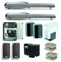 Комплект привода Nice Wingo5024bdkce для распашных ворот со створками шириной до 3,5 метров и массой до 500кг каждая, в основе комплекта WG5024