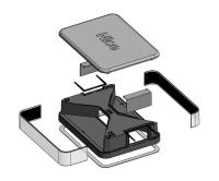 SPAMG095A00 Nice Верхняя крышка тумбы в сборе для шлагбаума MBAR