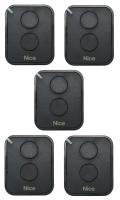 Пульт брелок Nice FlO2REKIT5 для ворот и шлагбаума Nice FlO2RE двух кнопочный, 5 штуки