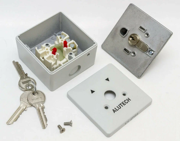 ALUTECH SAPF Замковый выключатель, ключ-кнопка, накладной монтаж