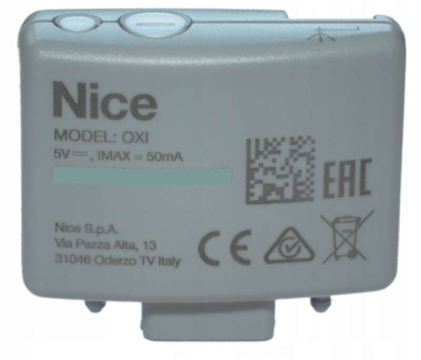 Приёмник встраиваемый Nice OXI OPERA, память на 1024 пульта любой одной серии