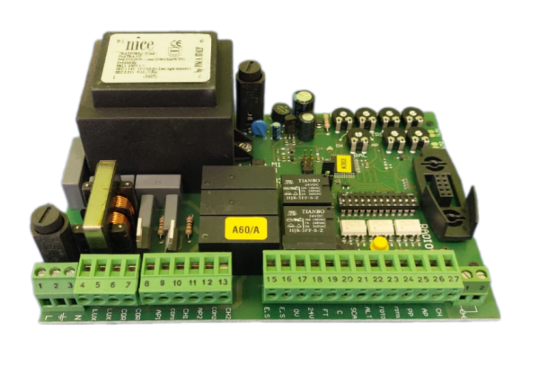 138-C.8001 Плата блока управления Nice A60/A, для управления приводами на 220В с механическими и электромеханическими концевиками