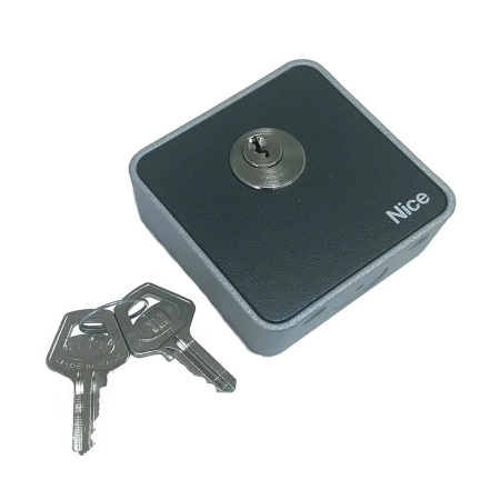 Замковый выключатель, ключ-кнопка Nice EKS, накладной монтаж