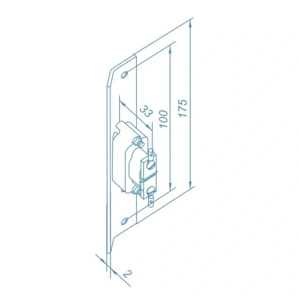 PERCo-BP1 запорная планка