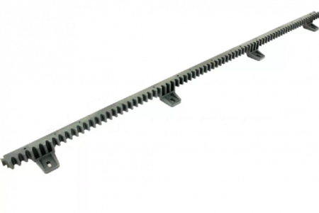 Бесшумная зубчатая рейка Nice ROA6 нейлоновая. Комплект 4штуки. M4 25x20x1000мм пластиковая с металлической вставкой